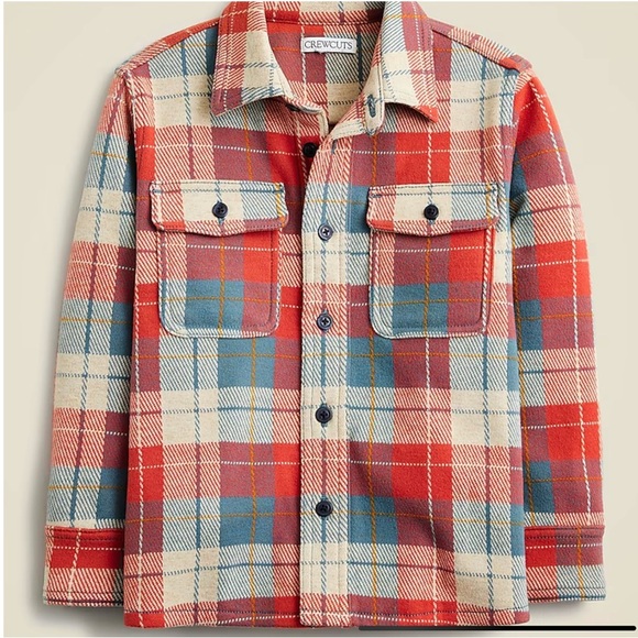 J.Crew Kids LS Seaboard Soft-knit Shirt Plaid 8 - Picture 1 of 10